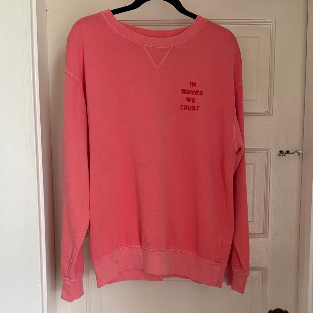 Billabong Pink Crewneck Sweater